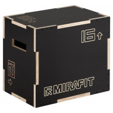 Бокс Mirafit 3in1 Anti-Slip Wood Plyo Box 18" x 16" x 12"