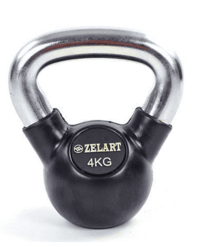 Гиря обрезиненная Zelart Sport кроссфит 4 кг