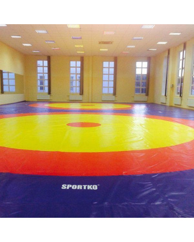 Килим борцівський Sportko триколірний (1 м2)
