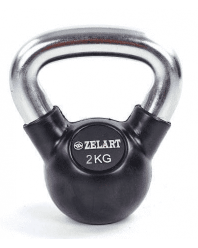 Гиря обрезиненная Zelart Sport кроссфит 2 кг