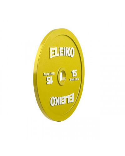 Диск для змагань з пауерліфтингу Eleiko 15 кг