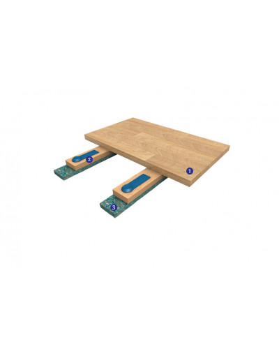 Деревянный спортивный пол Gerflor Modulock