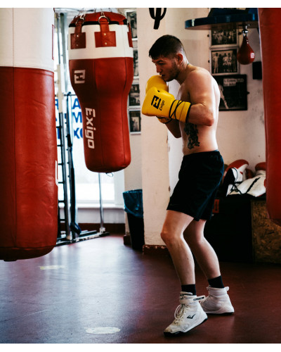 Exigo F2 Fortis Leather Sparring Gloves - Шнуровка