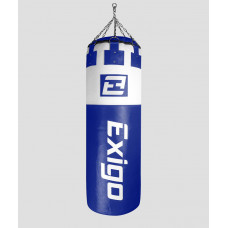 Exigo Super Pro Шкіряний Боксерський Мішок 4 фути 6 дюймів 75 кг Immensus - Синій/Білий