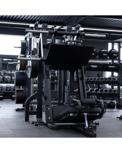 Наклонный жим ногами под углом 70 градусов с дисками Primal Performance Series