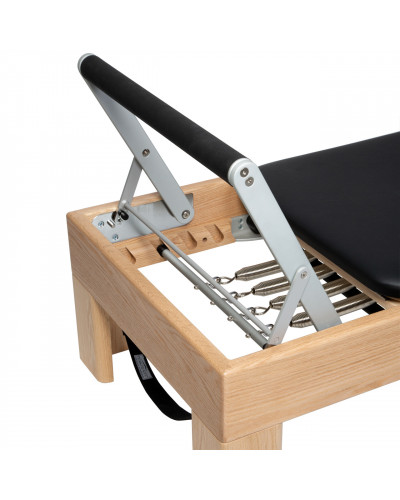 Peak Pilates Artistry Reformer с верёвкой и подъёмниками – бук, чёрный