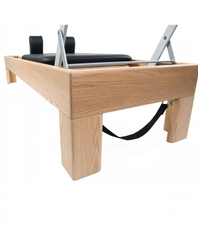 Peak Pilates Artistry Reformer с верёвкой и подъёмниками – бук, чёрный