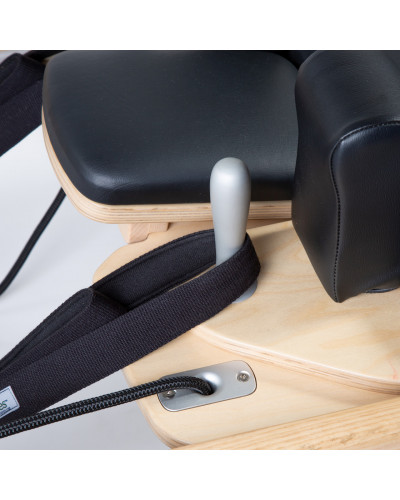Peak Pilates Artistry Reformer с верёвкой и подъёмниками – бук, чёрный