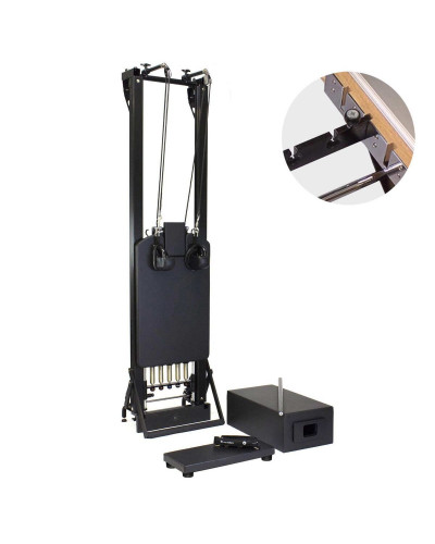 Комплект Merrithew SPX Max Reformer с вертикальной стойкой (оникс) + бесплатный Cardio Tramp или Jump Board