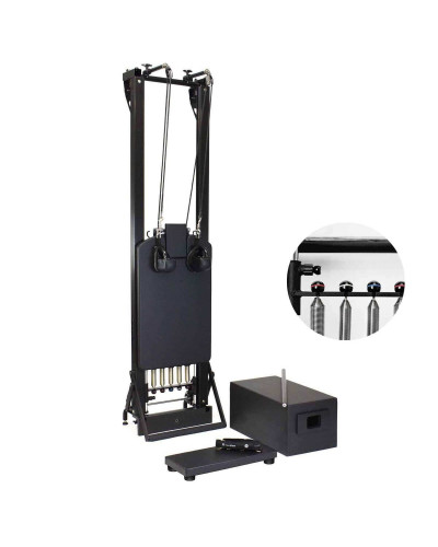 Комплект Merrithew SPX Max Reformer с вертикальной стойкой (оникс) + бесплатный Cardio Tramp или Jump Board